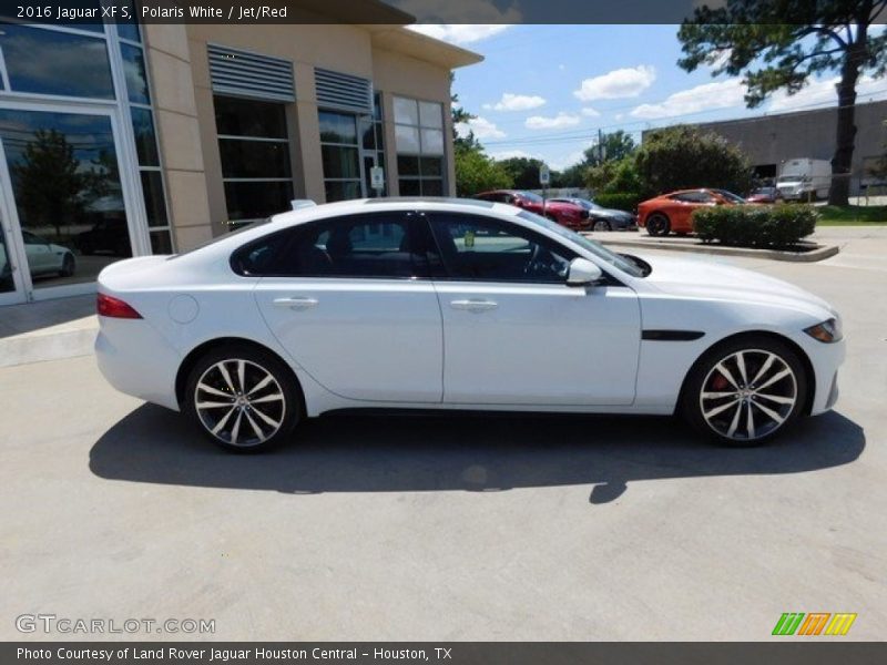 Polaris White / Jet/Red 2016 Jaguar XF S