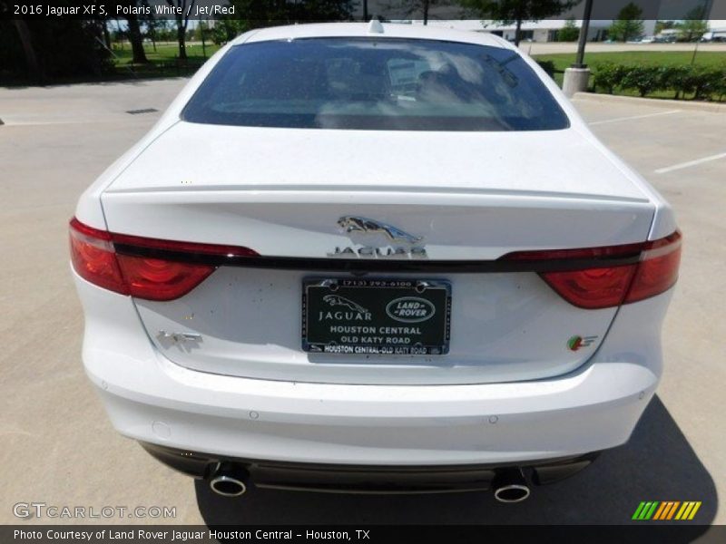 Polaris White / Jet/Red 2016 Jaguar XF S