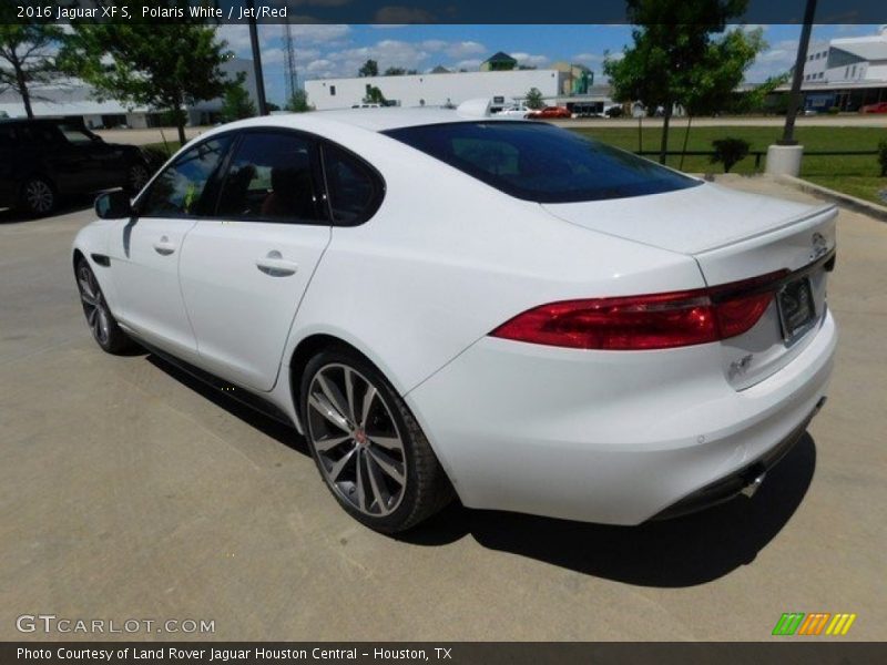 Polaris White / Jet/Red 2016 Jaguar XF S