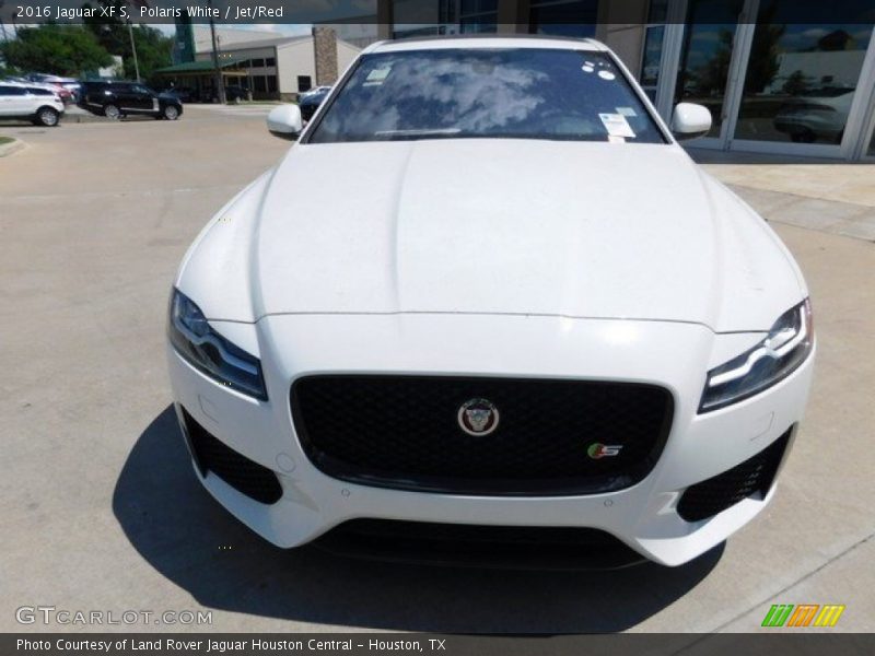 Polaris White / Jet/Red 2016 Jaguar XF S