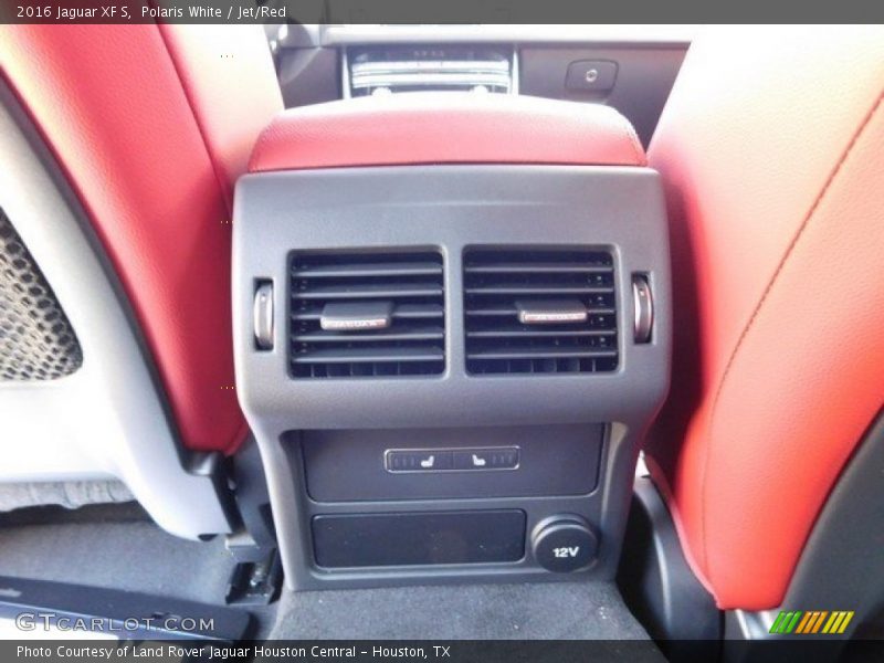 Polaris White / Jet/Red 2016 Jaguar XF S