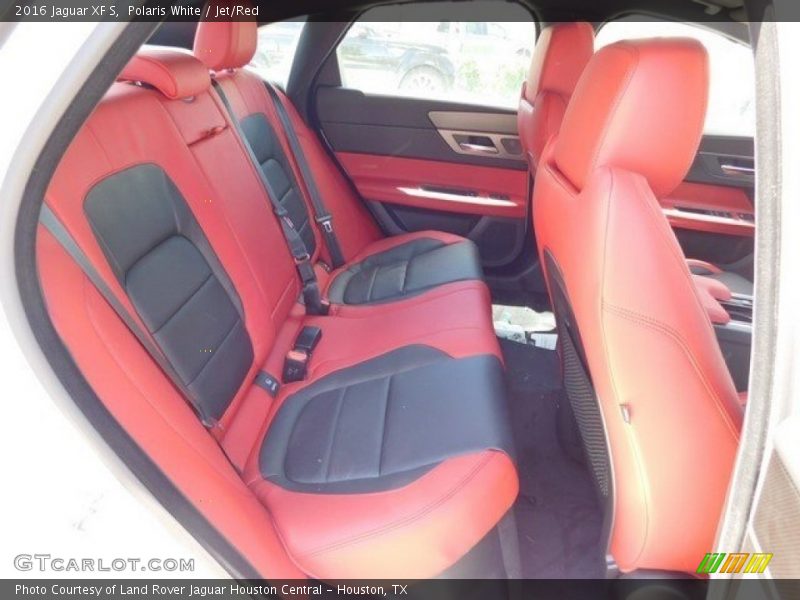 Polaris White / Jet/Red 2016 Jaguar XF S