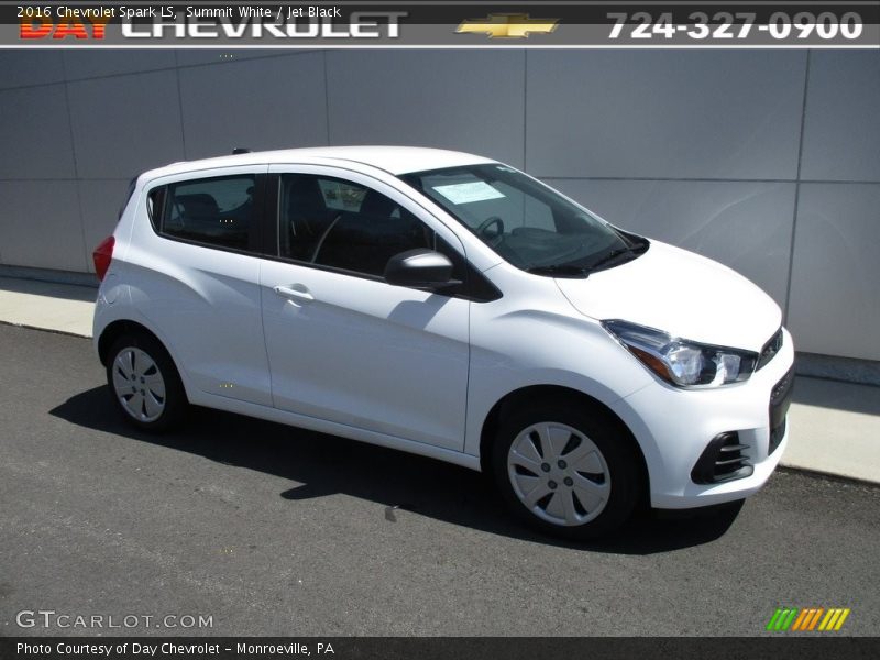 Summit White / Jet Black 2016 Chevrolet Spark LS