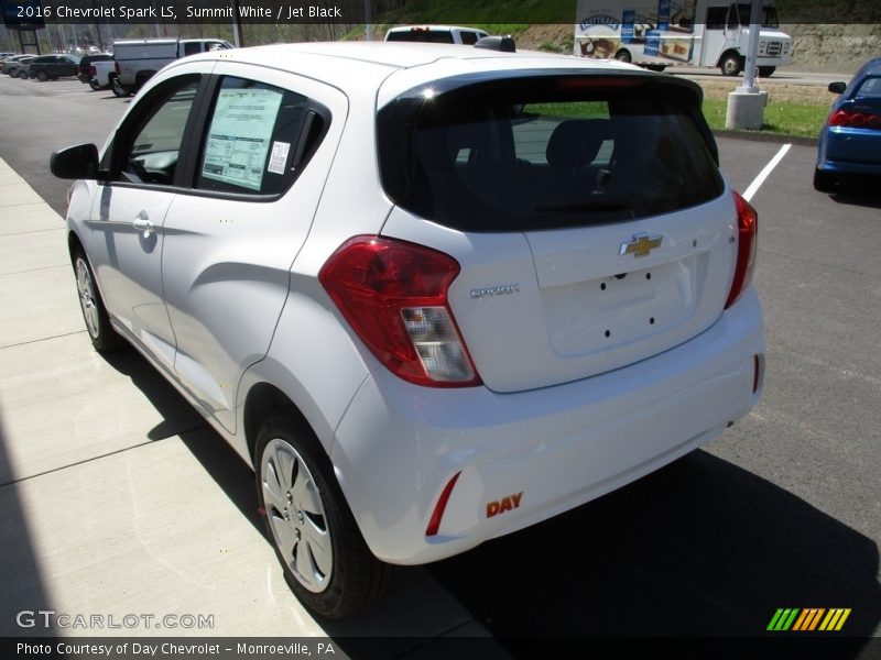 Summit White / Jet Black 2016 Chevrolet Spark LS