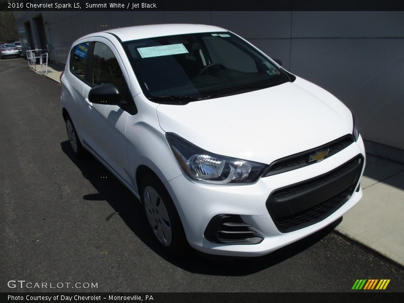 Summit White / Jet Black 2016 Chevrolet Spark LS