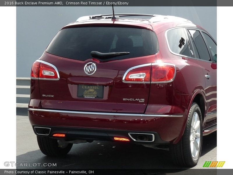 Crimson Red Tintcoat / Ebony/Ebony 2016 Buick Enclave Premium AWD
