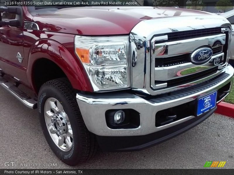 Ruby Red Metallic / Adobe 2016 Ford F350 Super Duty Lariat Crew Cab 4x4
