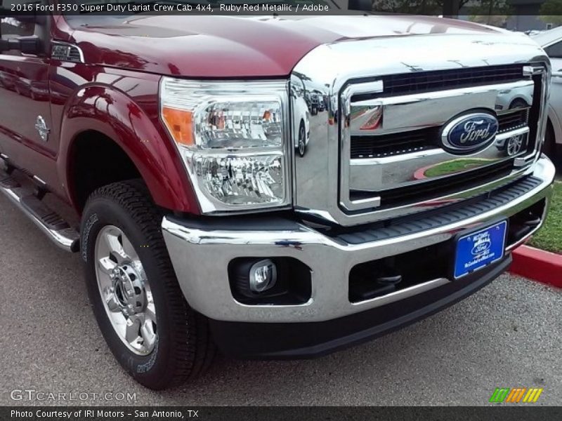 Ruby Red Metallic / Adobe 2016 Ford F350 Super Duty Lariat Crew Cab 4x4