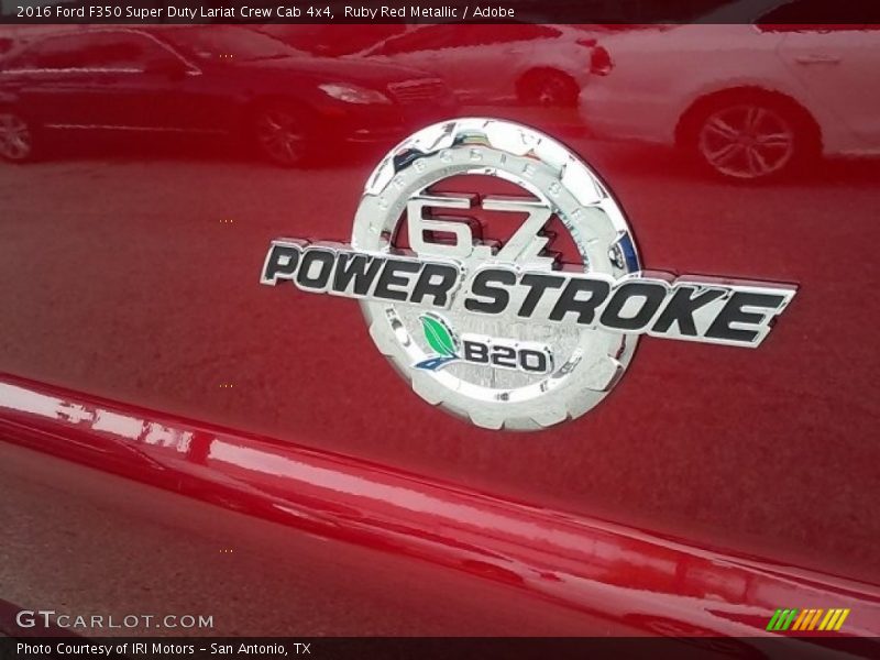 Ruby Red Metallic / Adobe 2016 Ford F350 Super Duty Lariat Crew Cab 4x4