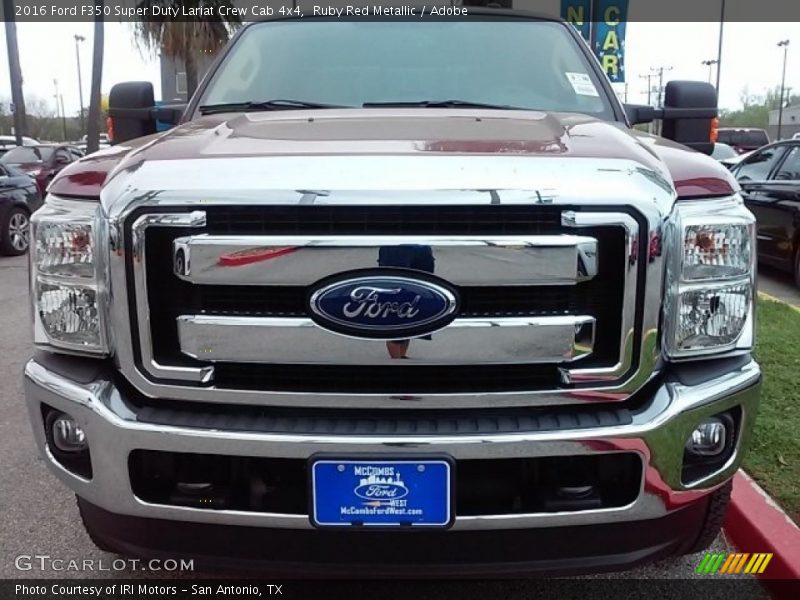Ruby Red Metallic / Adobe 2016 Ford F350 Super Duty Lariat Crew Cab 4x4
