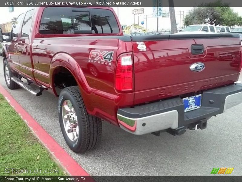 Ruby Red Metallic / Adobe 2016 Ford F350 Super Duty Lariat Crew Cab 4x4