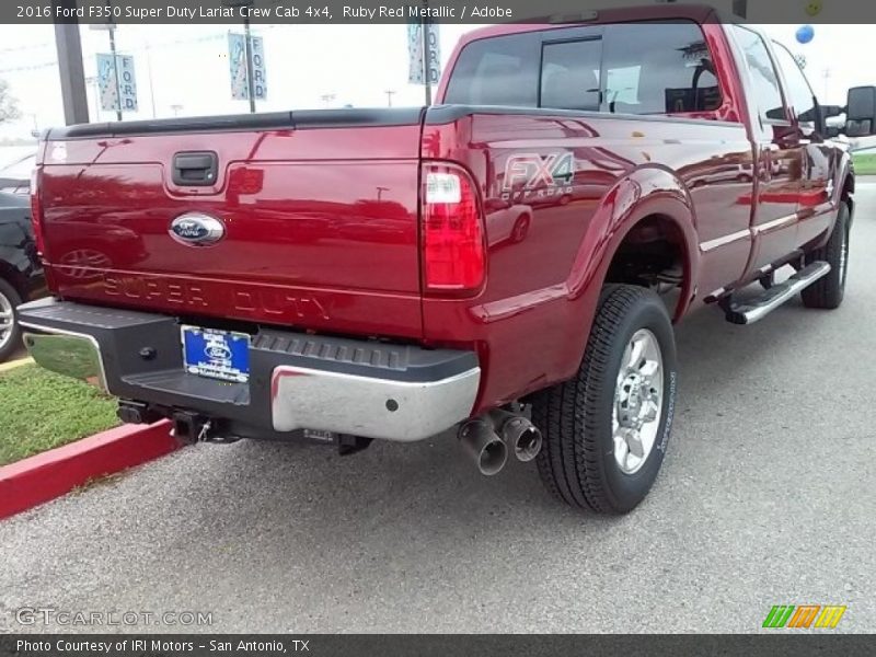 Ruby Red Metallic / Adobe 2016 Ford F350 Super Duty Lariat Crew Cab 4x4