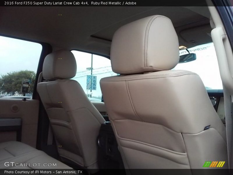 Ruby Red Metallic / Adobe 2016 Ford F350 Super Duty Lariat Crew Cab 4x4