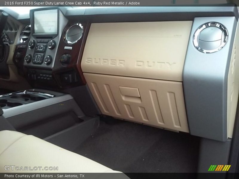 Ruby Red Metallic / Adobe 2016 Ford F350 Super Duty Lariat Crew Cab 4x4