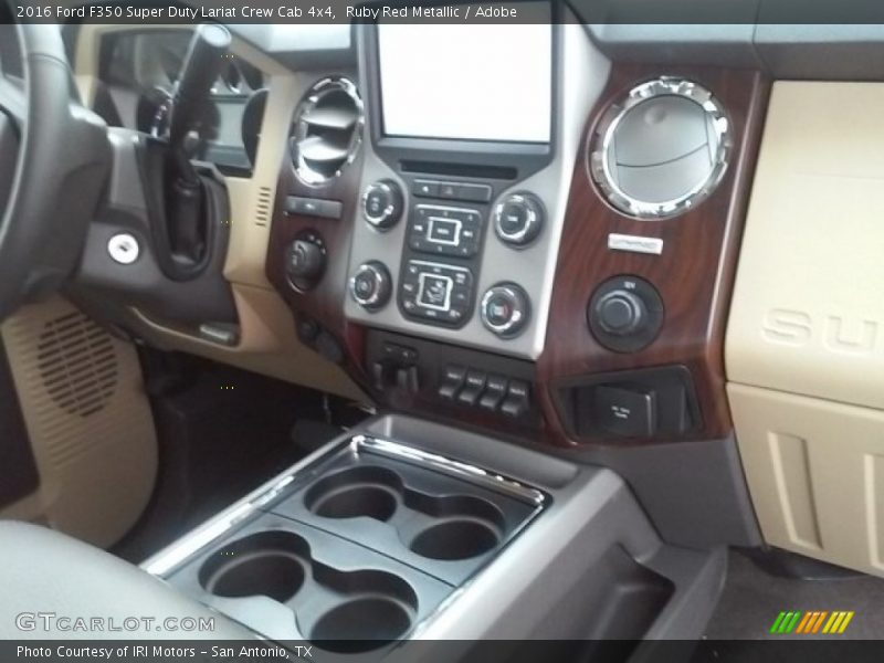 Ruby Red Metallic / Adobe 2016 Ford F350 Super Duty Lariat Crew Cab 4x4