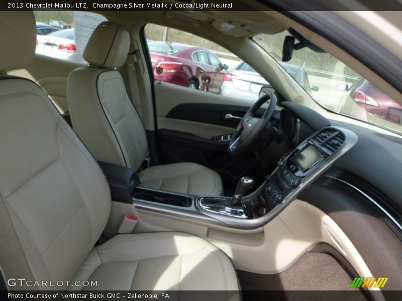 Champagne Silver Metallic / Cocoa/Light Neutral 2013 Chevrolet Malibu LTZ