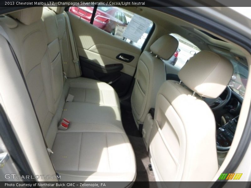 Champagne Silver Metallic / Cocoa/Light Neutral 2013 Chevrolet Malibu LTZ
