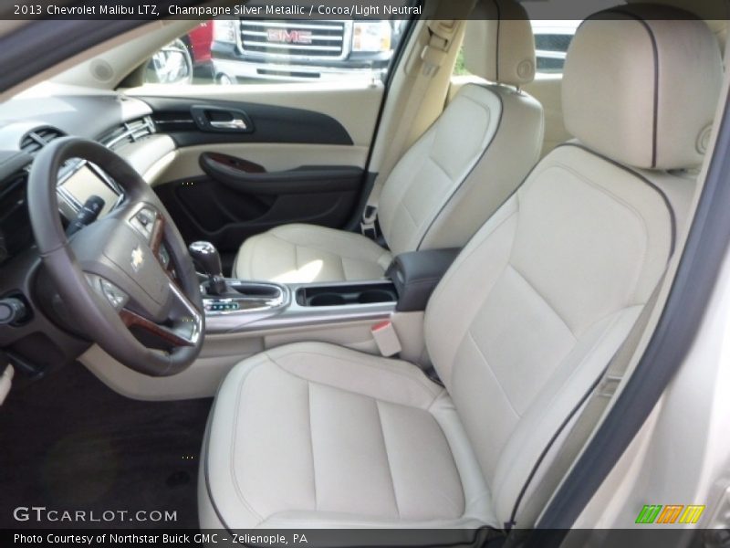 Champagne Silver Metallic / Cocoa/Light Neutral 2013 Chevrolet Malibu LTZ