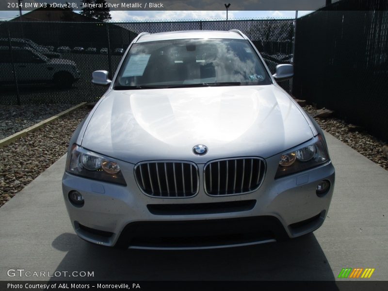Mineral Silver Metallic / Black 2014 BMW X3 xDrive28i