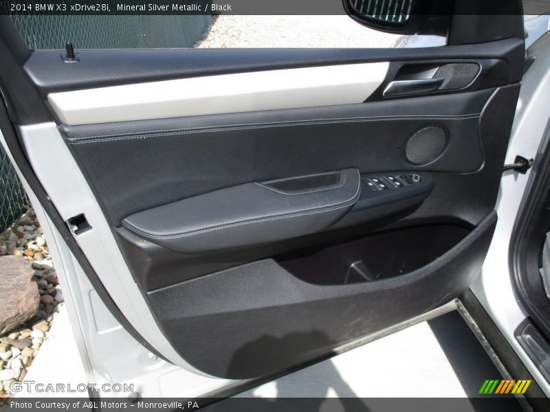 Mineral Silver Metallic / Black 2014 BMW X3 xDrive28i