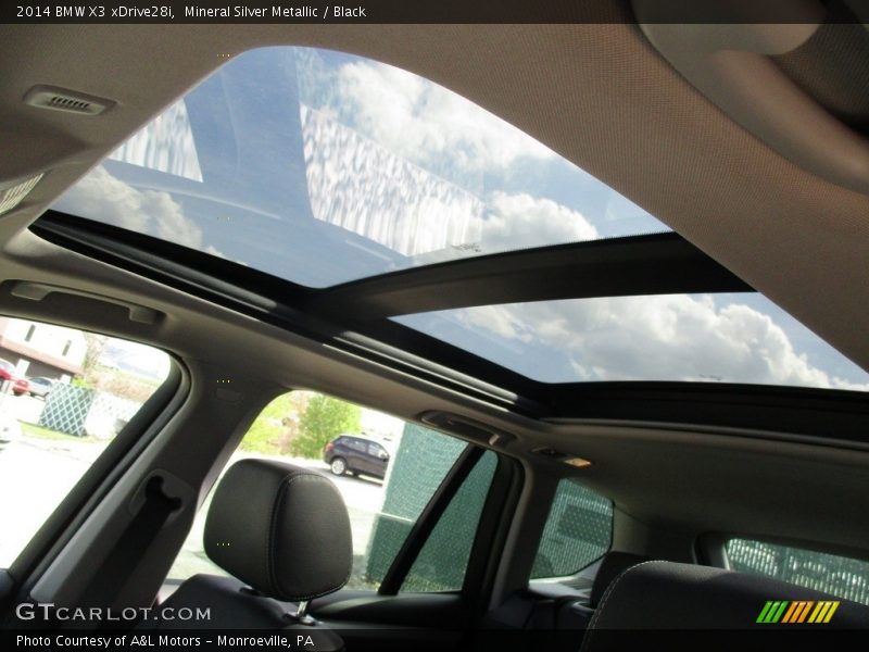 Mineral Silver Metallic / Black 2014 BMW X3 xDrive28i