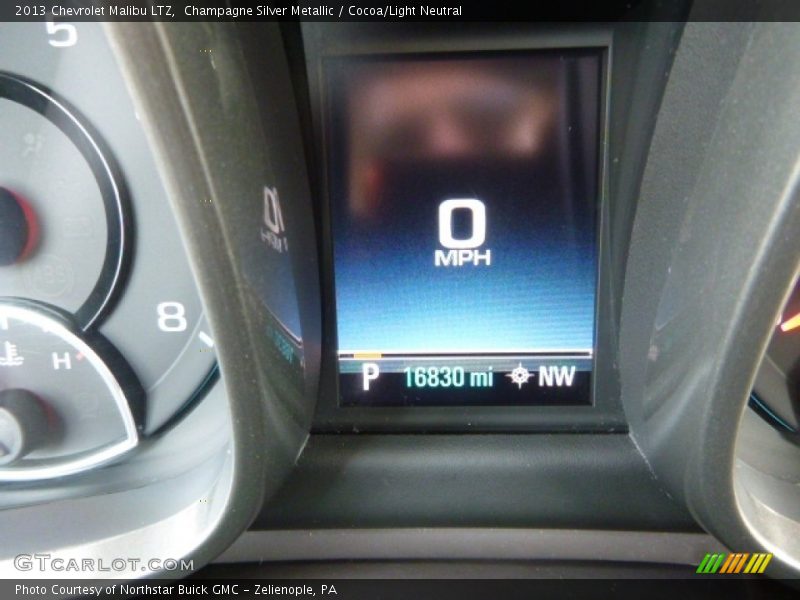 Champagne Silver Metallic / Cocoa/Light Neutral 2013 Chevrolet Malibu LTZ