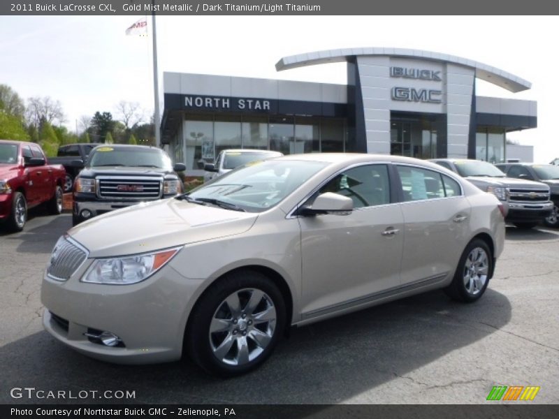 Gold Mist Metallic / Dark Titanium/Light Titanium 2011 Buick LaCrosse CXL