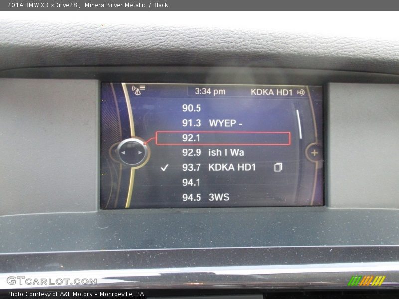 Mineral Silver Metallic / Black 2014 BMW X3 xDrive28i