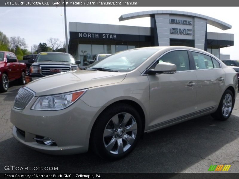 Gold Mist Metallic / Dark Titanium/Light Titanium 2011 Buick LaCrosse CXL