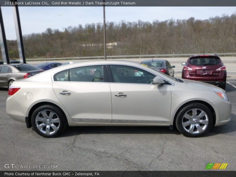 Gold Mist Metallic / Dark Titanium/Light Titanium 2011 Buick LaCrosse CXL