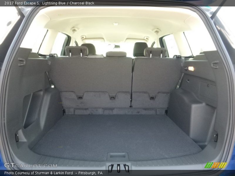 Lightning Blue / Charcoal Black 2017 Ford Escape S