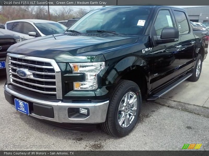Green Gem / Medium Earth Gray 2016 Ford F150 XLT SuperCrew
