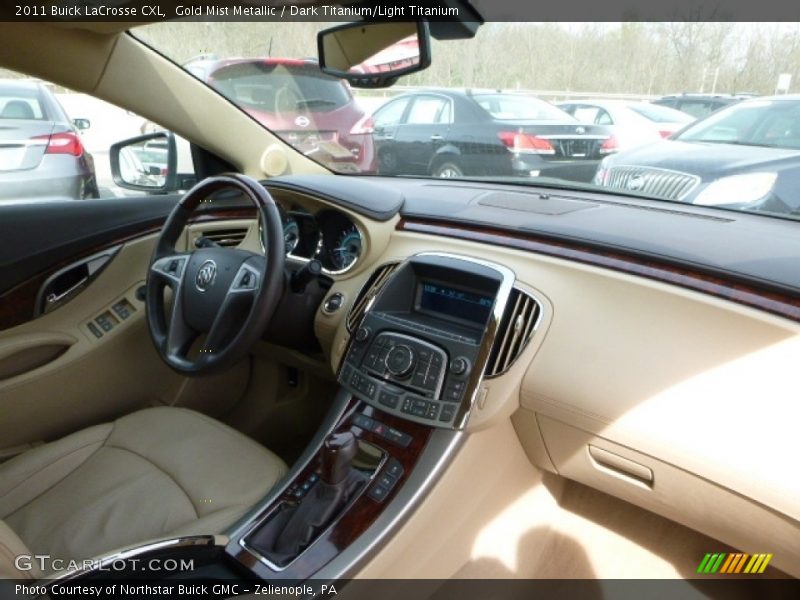 Gold Mist Metallic / Dark Titanium/Light Titanium 2011 Buick LaCrosse CXL