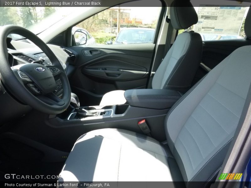 Lightning Blue / Charcoal Black 2017 Ford Escape S