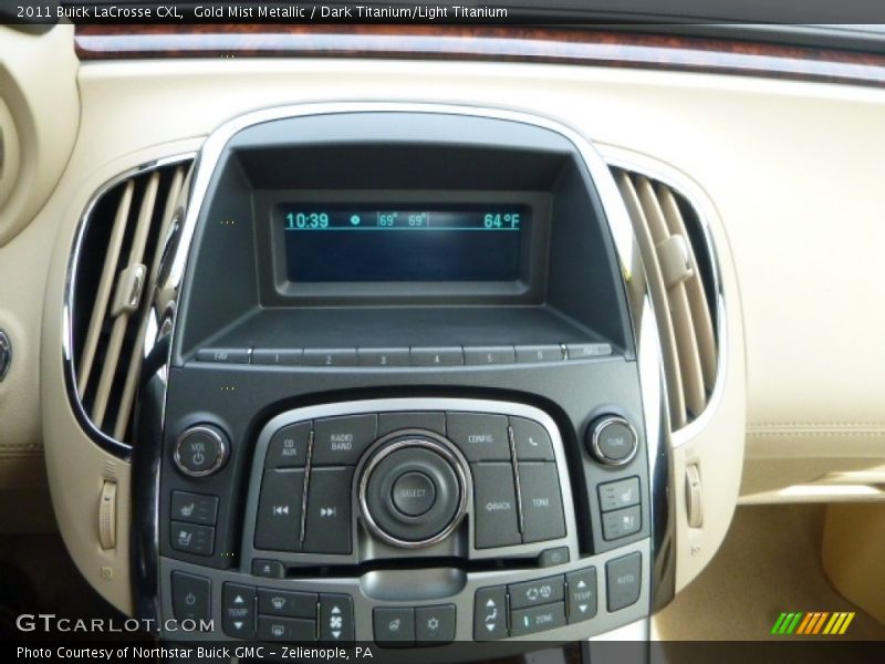 Gold Mist Metallic / Dark Titanium/Light Titanium 2011 Buick LaCrosse CXL