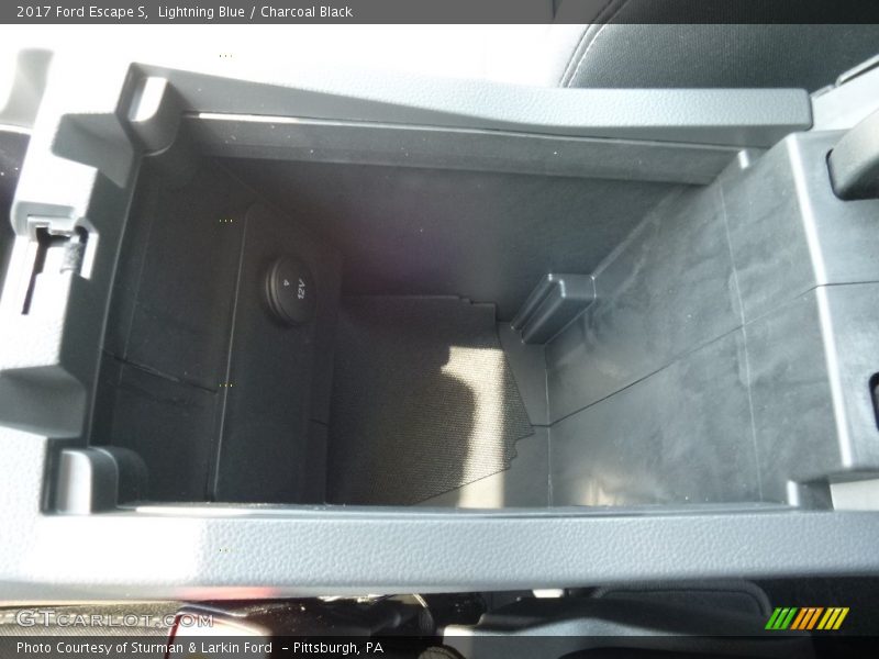 Lightning Blue / Charcoal Black 2017 Ford Escape S
