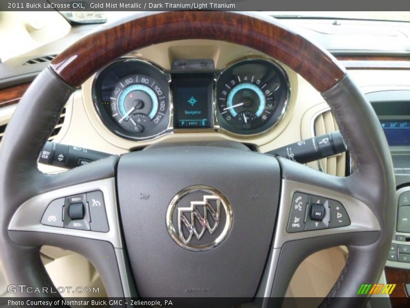 Gold Mist Metallic / Dark Titanium/Light Titanium 2011 Buick LaCrosse CXL
