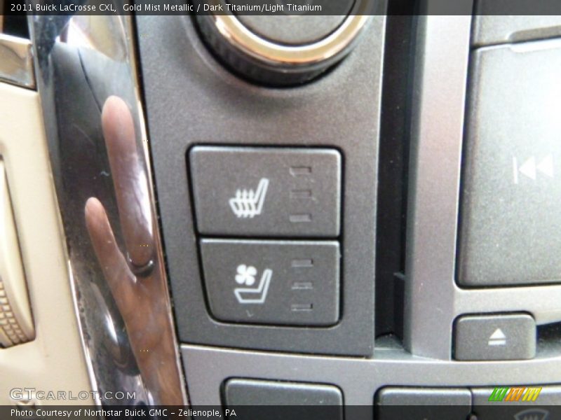 Gold Mist Metallic / Dark Titanium/Light Titanium 2011 Buick LaCrosse CXL