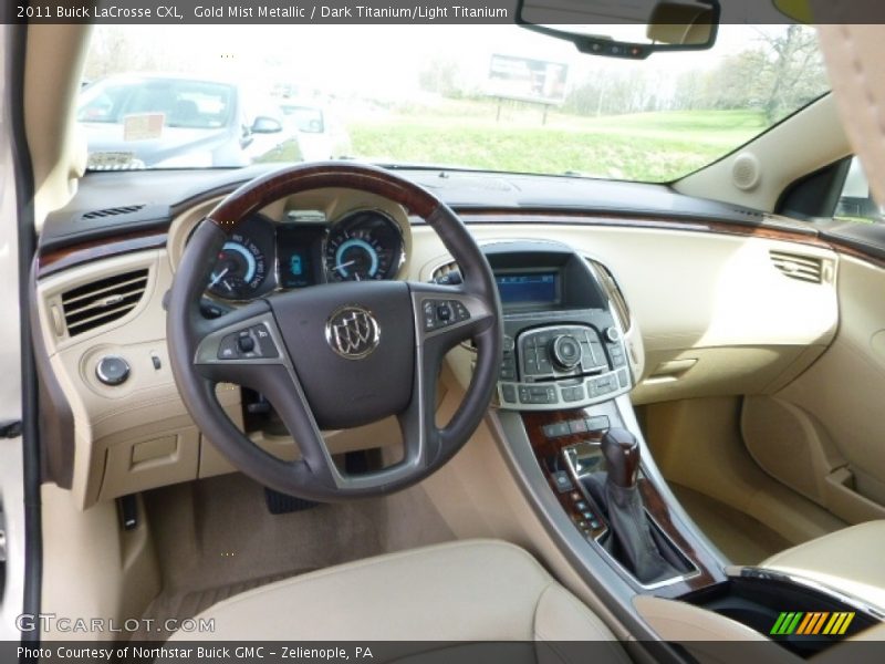 Gold Mist Metallic / Dark Titanium/Light Titanium 2011 Buick LaCrosse CXL