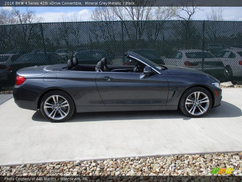 Mineral Grey Metallic / Black 2016 BMW 4 Series 428i xDrive Convertible