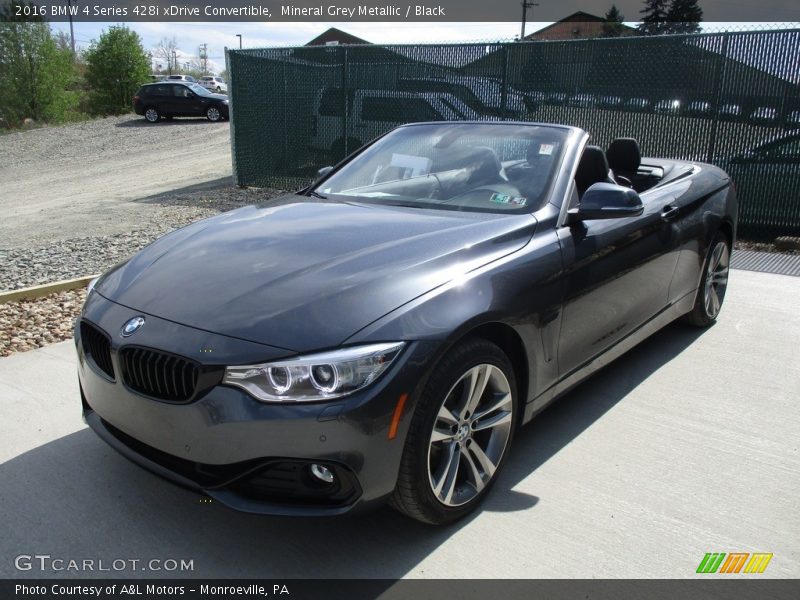 Mineral Grey Metallic / Black 2016 BMW 4 Series 428i xDrive Convertible