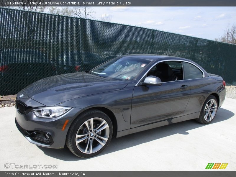 Mineral Grey Metallic / Black 2016 BMW 4 Series 428i xDrive Convertible