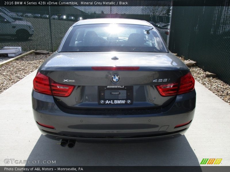Mineral Grey Metallic / Black 2016 BMW 4 Series 428i xDrive Convertible