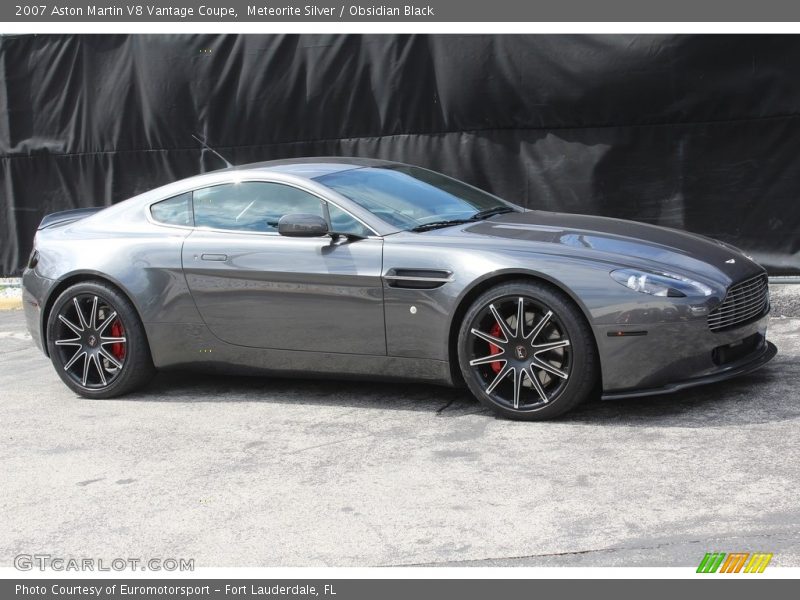 Meteorite Silver / Obsidian Black 2007 Aston Martin V8 Vantage Coupe