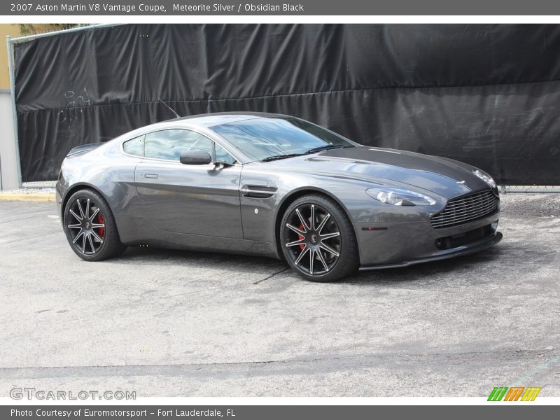 Meteorite Silver / Obsidian Black 2007 Aston Martin V8 Vantage Coupe
