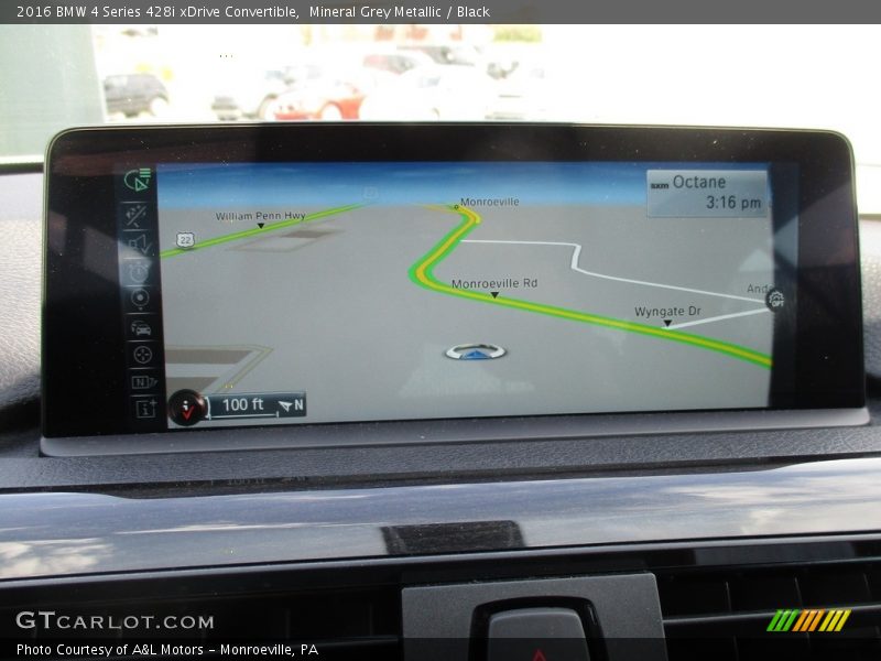 Mineral Grey Metallic / Black 2016 BMW 4 Series 428i xDrive Convertible