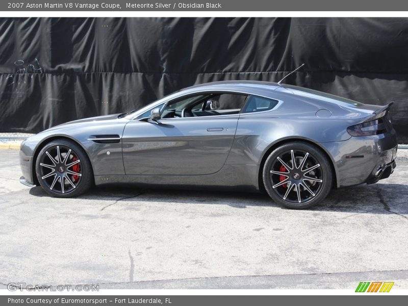 Meteorite Silver / Obsidian Black 2007 Aston Martin V8 Vantage Coupe