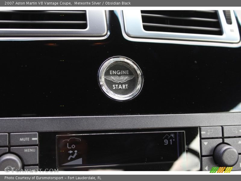 Meteorite Silver / Obsidian Black 2007 Aston Martin V8 Vantage Coupe