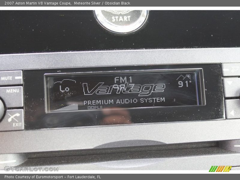 Meteorite Silver / Obsidian Black 2007 Aston Martin V8 Vantage Coupe
