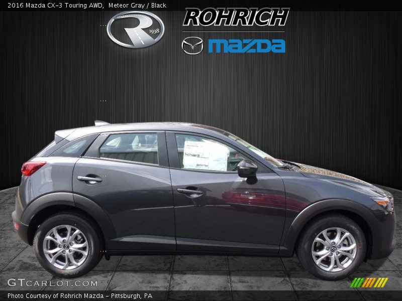 Meteor Gray / Black 2016 Mazda CX-3 Touring AWD